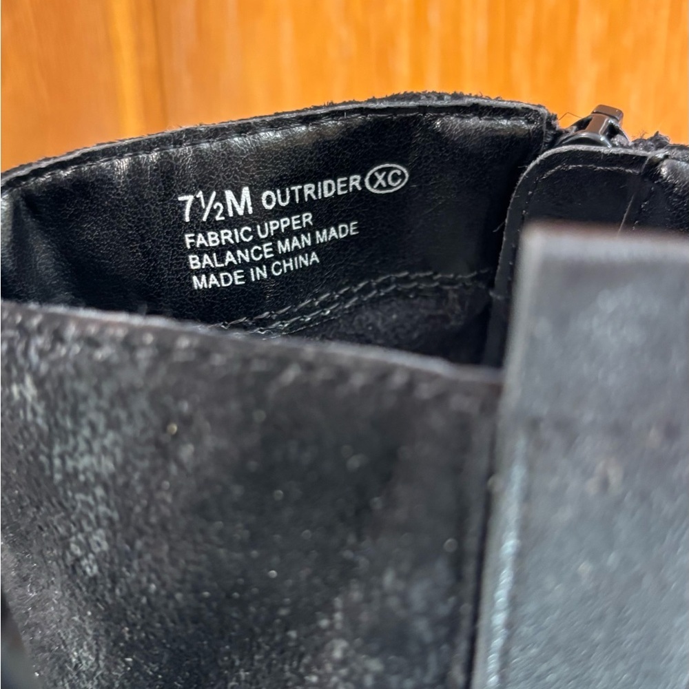 Aerosoles Outrider strap buckle Riding boots Black short booties shoes - Picture 8 of 12